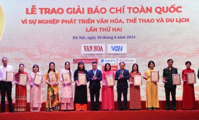 94 tác phẩm xuất sắc nhất được trao giải “Vì sự nghiệp phát triển Văn hóa, Thể thao và Du lịch”