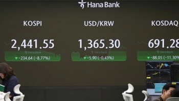 Các nhà đầu tư nước ngoài bán tháo cổ phiếu Hàn Quốc