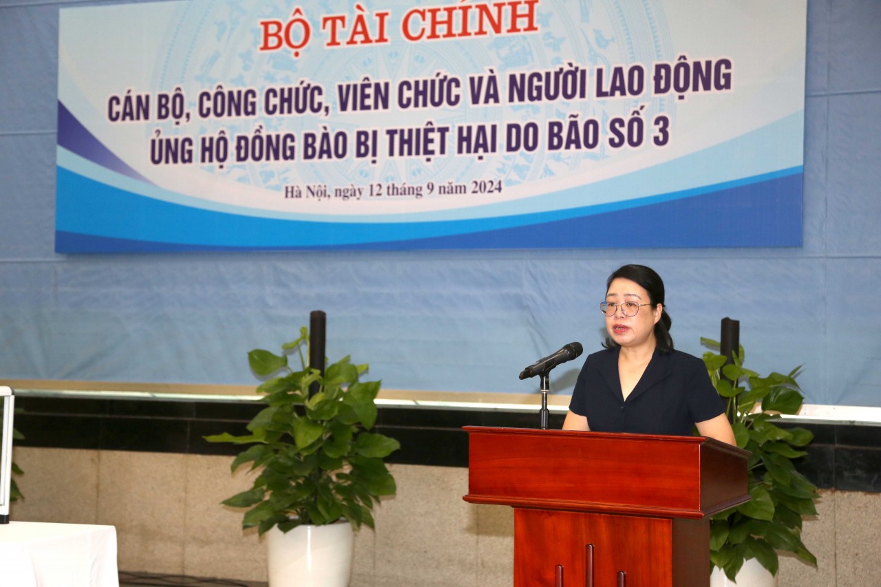 Bộ Tài chính phát động ủng hộ đồng bào bị thiệt hại do bão số 3 Bộ Tài chính phát động ủng hộ đồng bào bị thiệt hại do bão số 3