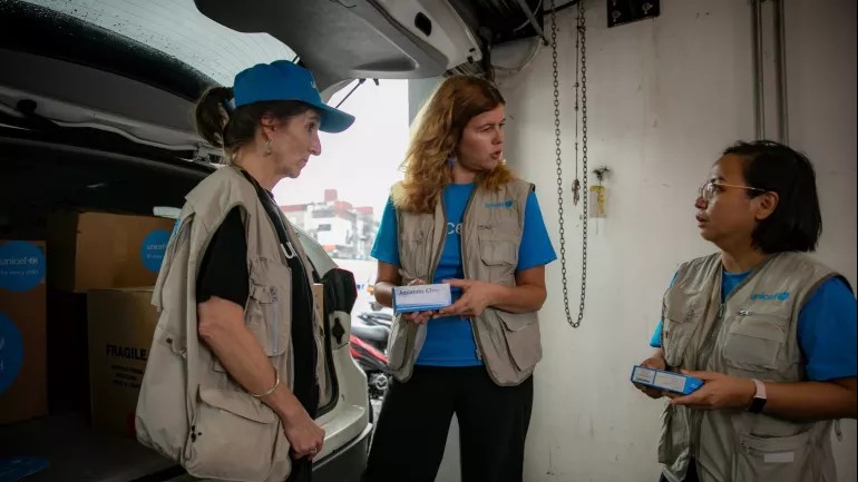 UNICEF hỗ trợ khẩn cấp các địa phương bị thiệt hại do bão số 3