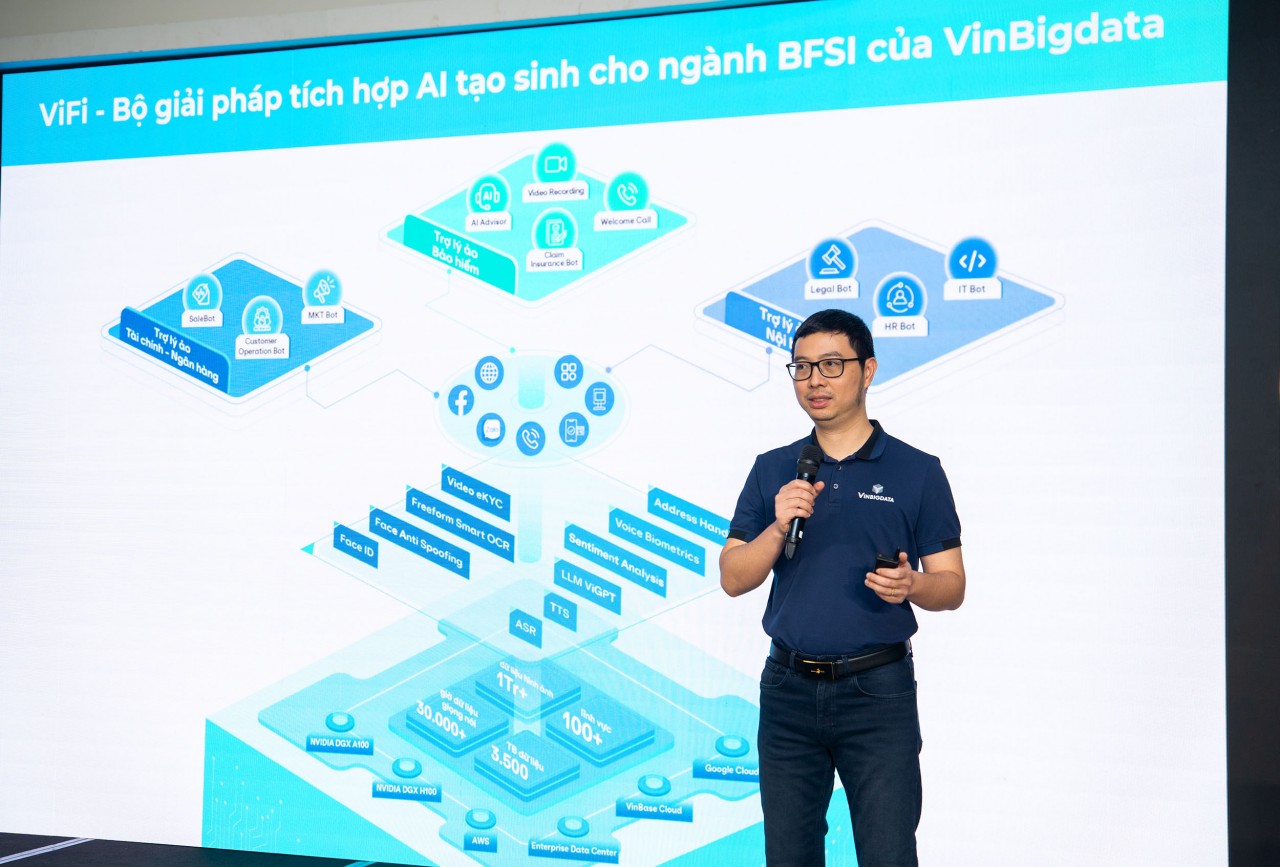 VinBigdata ra mắt ViFi – giải pháp AI tạo sinh toàn diện cho ngành tài chính - ngân hàng - bảo hiểm