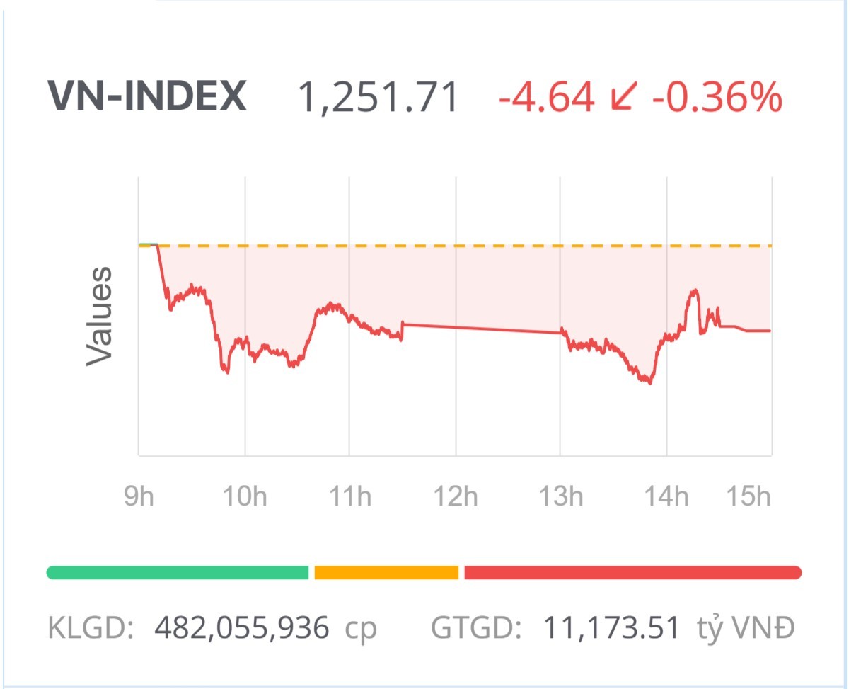 Chứng khoán hôm nay (13/9): VN-Index quay lại điều chỉnh giảm, thanh khoản eo hẹp hơn