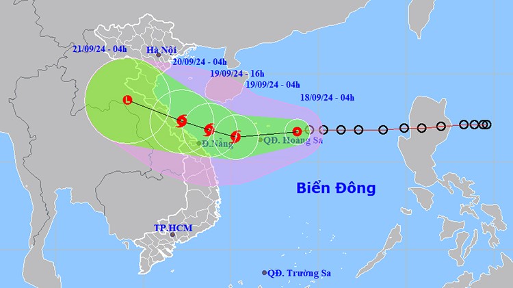 Thời tiết ngày 18/9: Áp thấp nhiệt đới có khả năng mạnh lên thành bão trong 24 giờ tới
