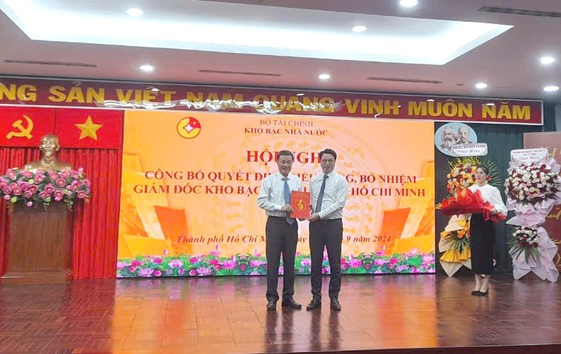 Ông Lê Thanh Phương được bổ nhiệm làm Giám đốc Kho bạc Nhà nước TP. Hồ Chí Minh