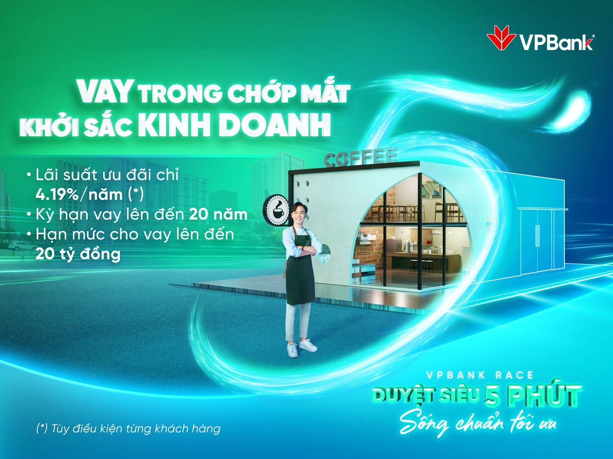 Vay sản xuất kinh doanh tại VPBank với lãi suất chỉ từ 4,19%