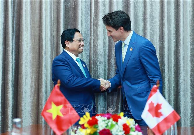 Thủ tướng Phạm Minh Chính gặp Thủ tướng Canada và Thủ tướng Thủ tướng New Zealand