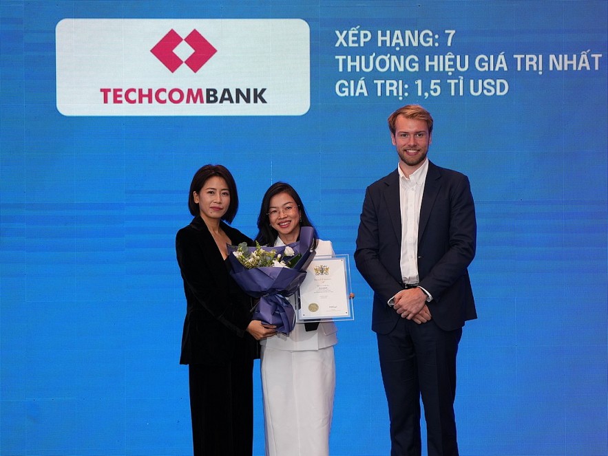 Techcombank - thương hiệu ngân hàng tư nhân giá trị nhất Việt Nam tiếp tục thăng hạng toàn cầu