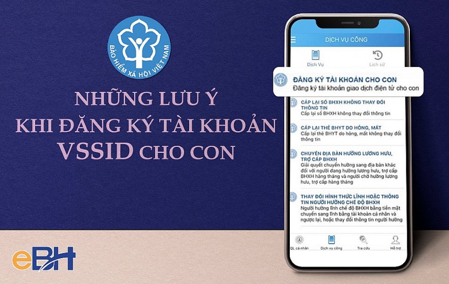 Phụ huynh có thể tra cứu thời hạn bảo hiểm y tế và đăng ký tài khoản VssID cho con