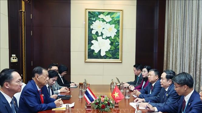 Chủ tịch Quốc hội Trần Thanh Mẫn gặp Chủ tịch Quốc hội Thái Lan
