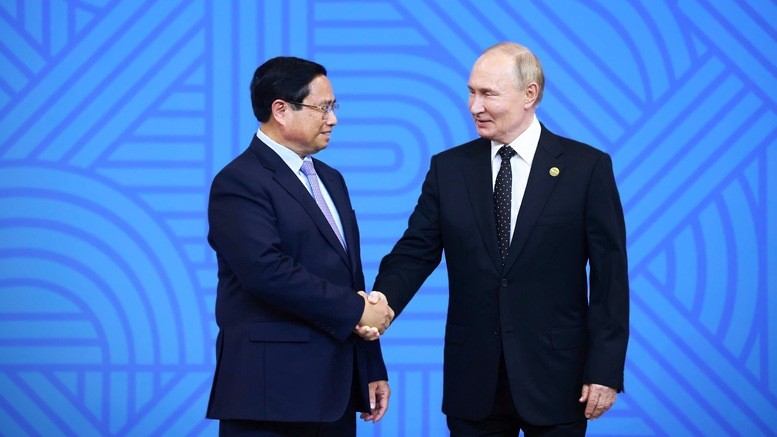 Thủ tướng dự lễ đón các nhà lãnh đạo tại Hội nghị BRICS mở rộng