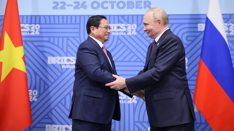 Thủ tướng Phạm Minh Chính hội đàm với Tổng thống Nga Vladimir Putin