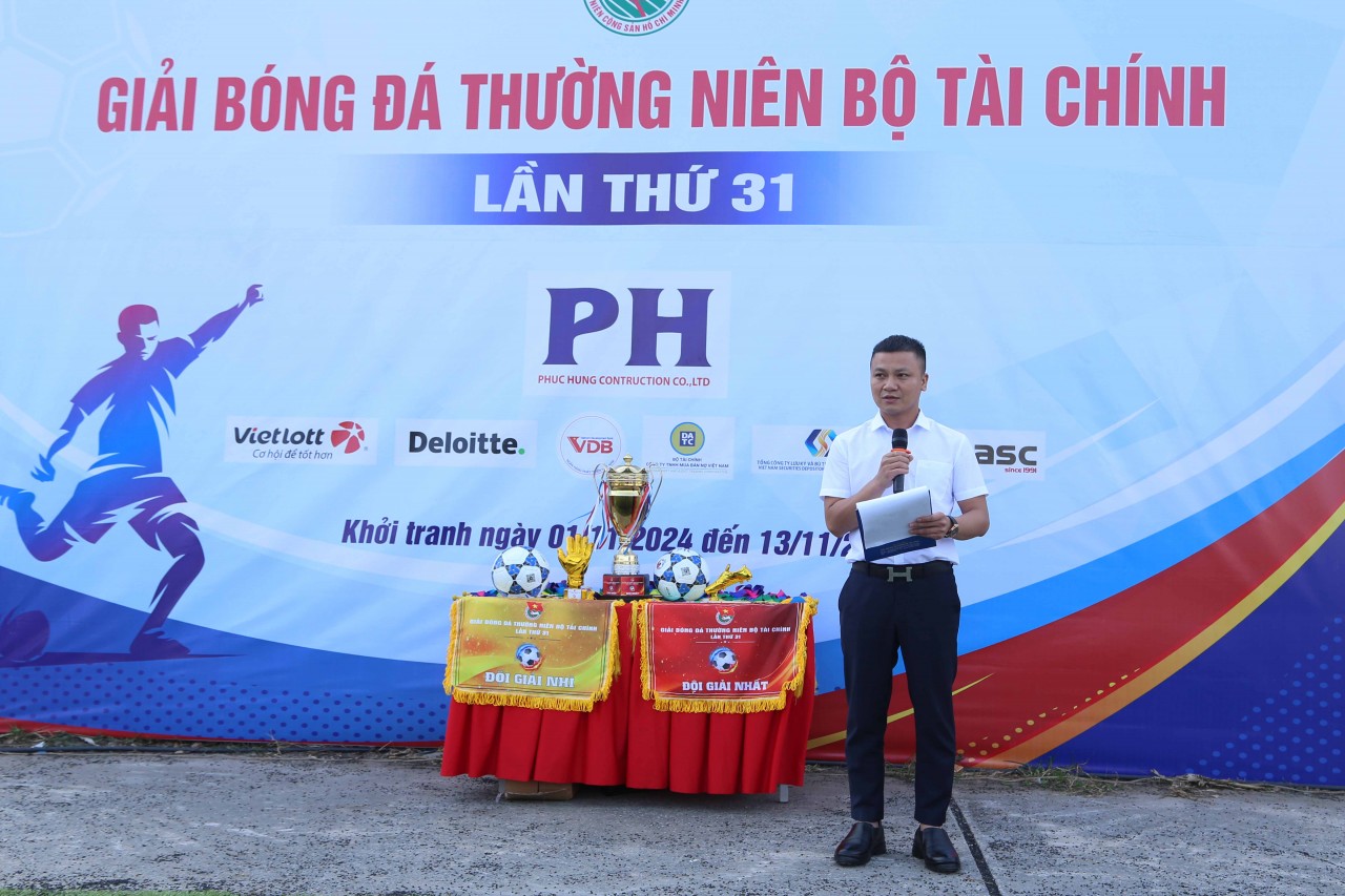 Khai mạc Giải Bóng đá thường niên Đoàn Thanh niên Bộ Tài chính lần thứ 31