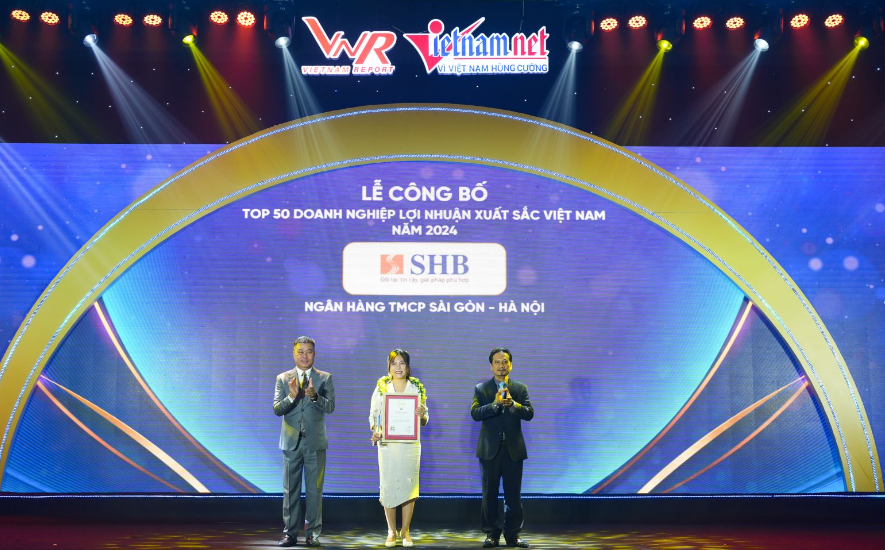 5 năm liên tiếp, SHB trong TOP 50 doanh nghiệp lợi nhuận xuất sắc Việt Nam