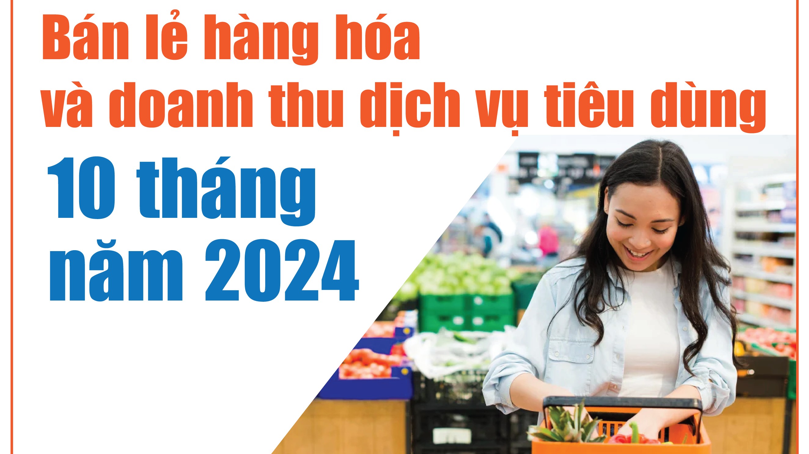 Infographics: Bán lẻ hàng hóa và doanh thu dịch vụ tiêu dùng 10 tháng năm 2024 ước đạt 5.246,2 nghìn tỷ đồng