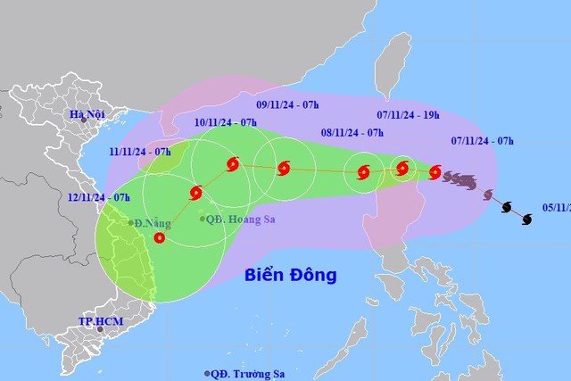 Công điện chỉ đạo ứng phó bão Yinxing