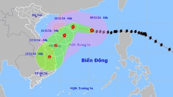 Thời tiết ngày 9/11: Bão số 7 gần vùng biển Hoàng Sa, biển động dữ dội