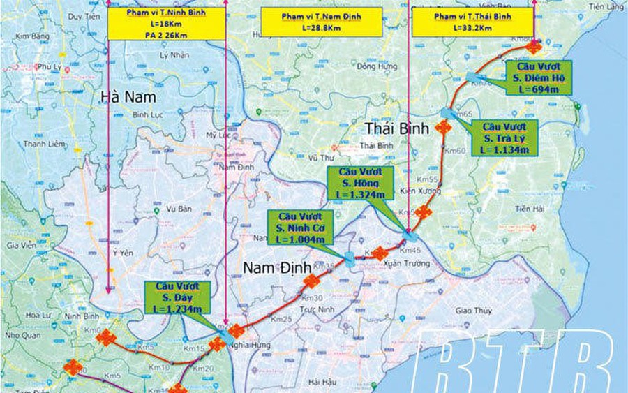 Đầu tư 19.784 tỷ đồng làm cao tốc Nam Định