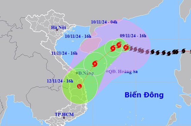 Tin bão YINXING; bão TORAJI và các chỉ đạo ứng phó