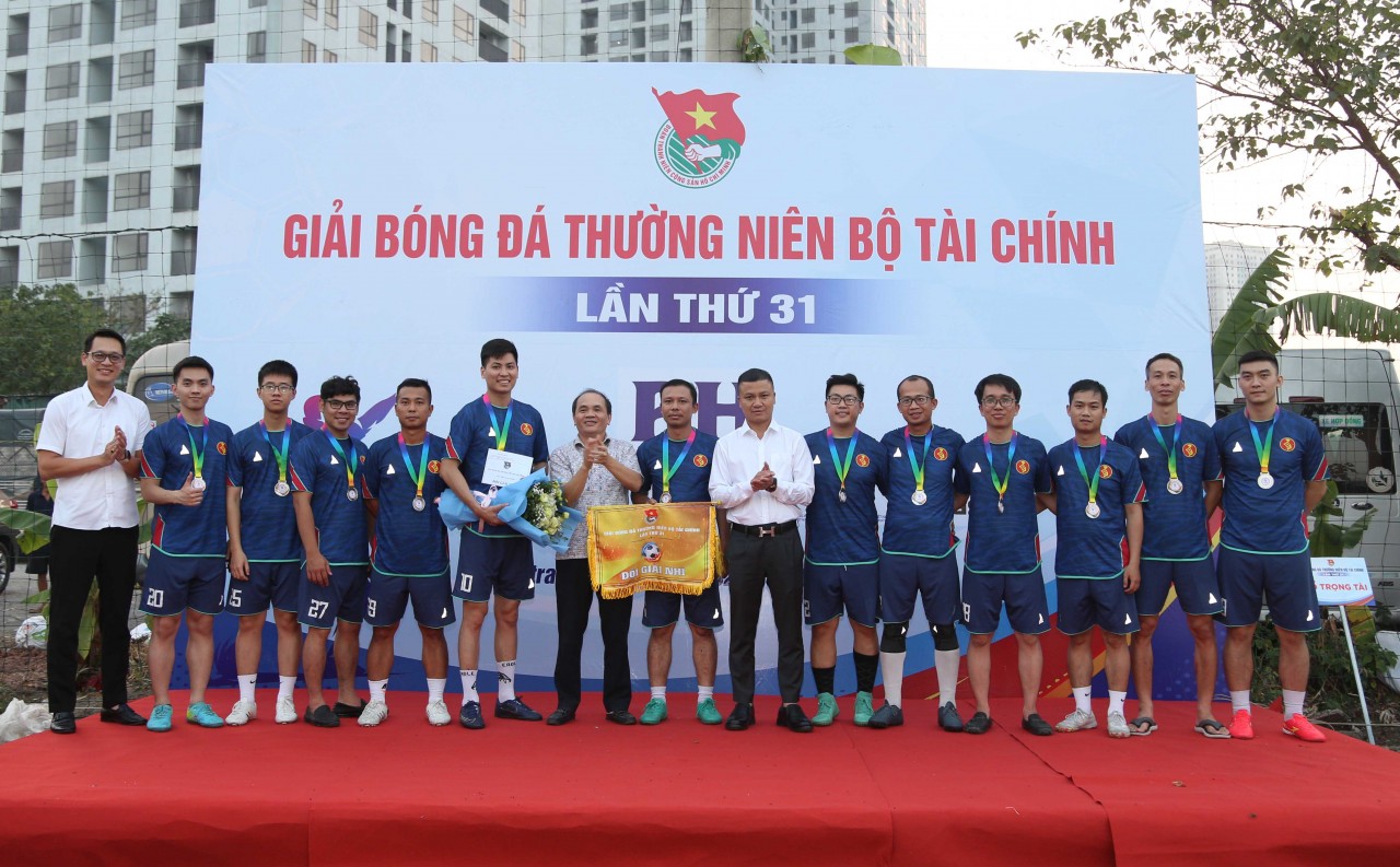 Đội bóng Vietlotte giành chức vô địch giải bóng đá thường niên Đoàn Thanh niên Bộ Tài chính lần thứ 31 Đội bóng Vietlotte giành chức vô địch giải bóng đá thường niên Đoàn Thanh niên Bộ Tài chính lần thứ 31