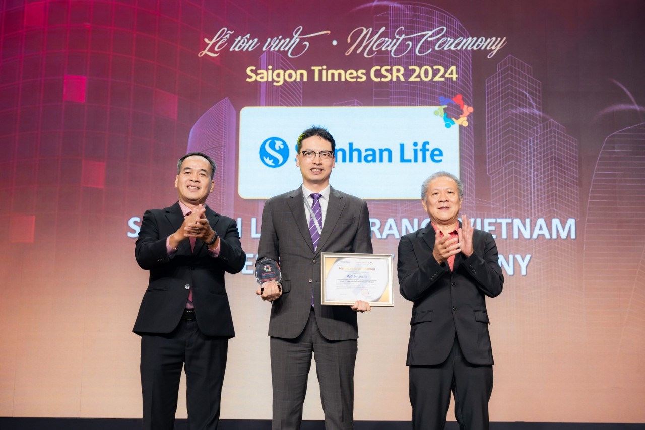 Shinhan Life Việt Nam đạt danh hiệu Doanh nghiệp vì cộng đồng - Saigon Times CSR  2024