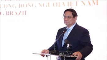 Thủ tướng Phạm Minh Chính gặp gỡ cộng đồng người Việt Nam tại Brazil
