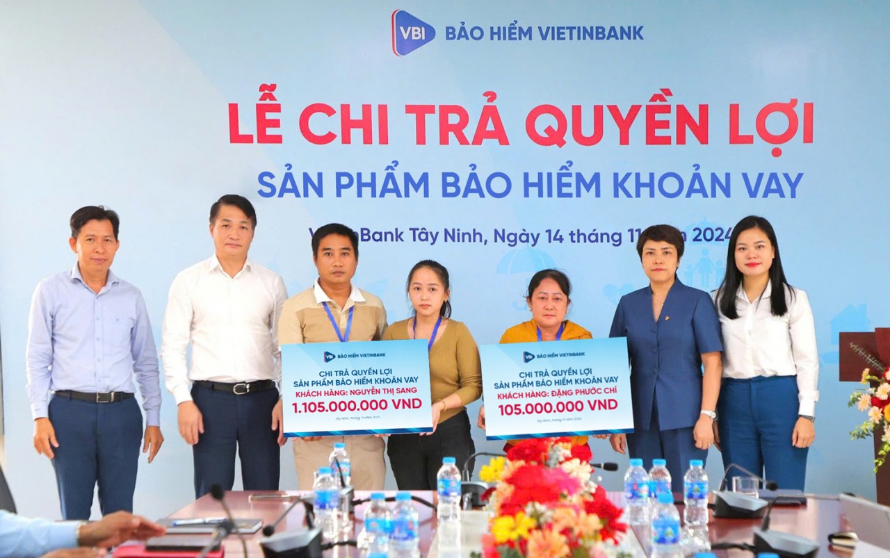 Bảo hiểm VietinBank Bình Dương chi trả hơn 1 tỷ đồng bảo hiểm cho khách hàng