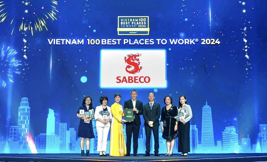 SABECO được vinh danh trong top 100 nơi làm việc tốt nhất Việt Nam năm 2024