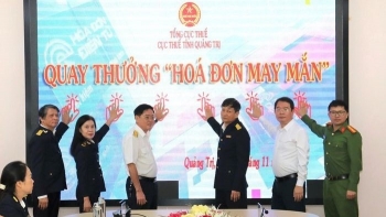 Cục Thuế Quảng Trị quay thưởng hóa đơn may mắn quý III/2024