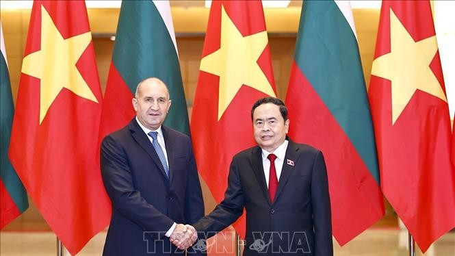 Chủ tịch Quốc hội Trần Thanh Mẫn hội kiến Tổng thống Cộng hòa Bulgaria