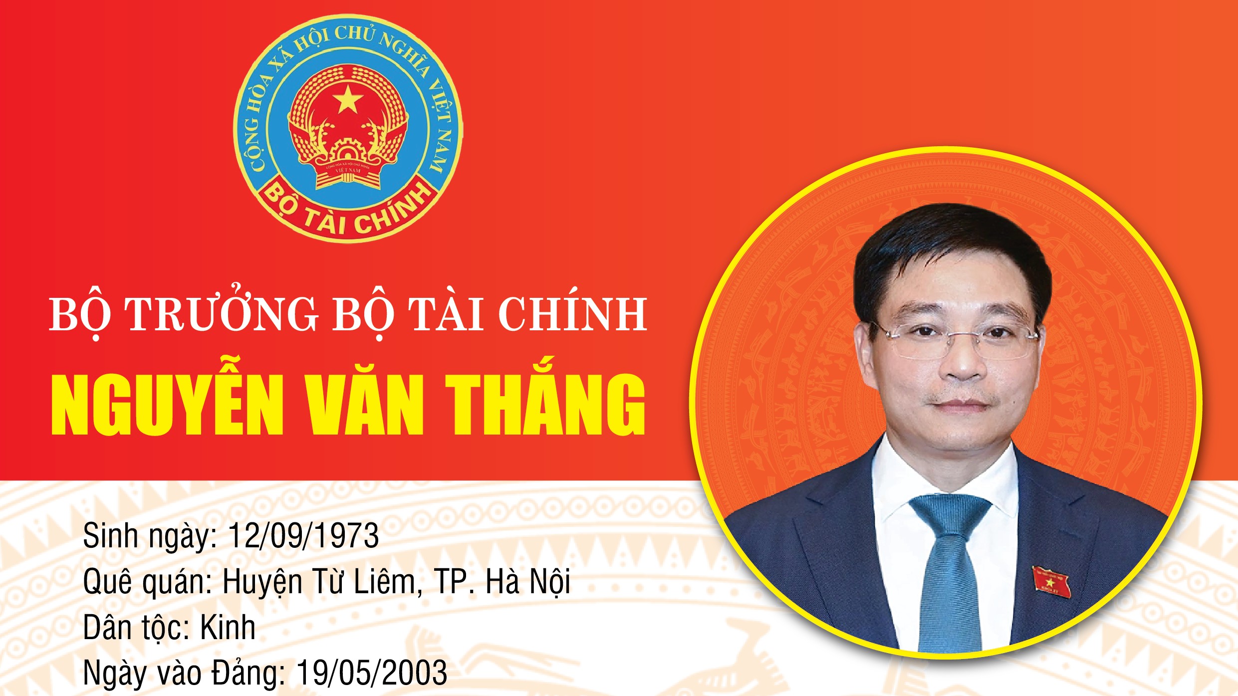 Infographics: Bộ trưởng Bộ Tài chính Nguyễn Văn Thắng