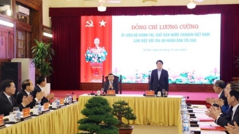 Chủ tịch nước: Tăng cường sự lãnh đạo của Đảng đối với hoạt động của Tòa án