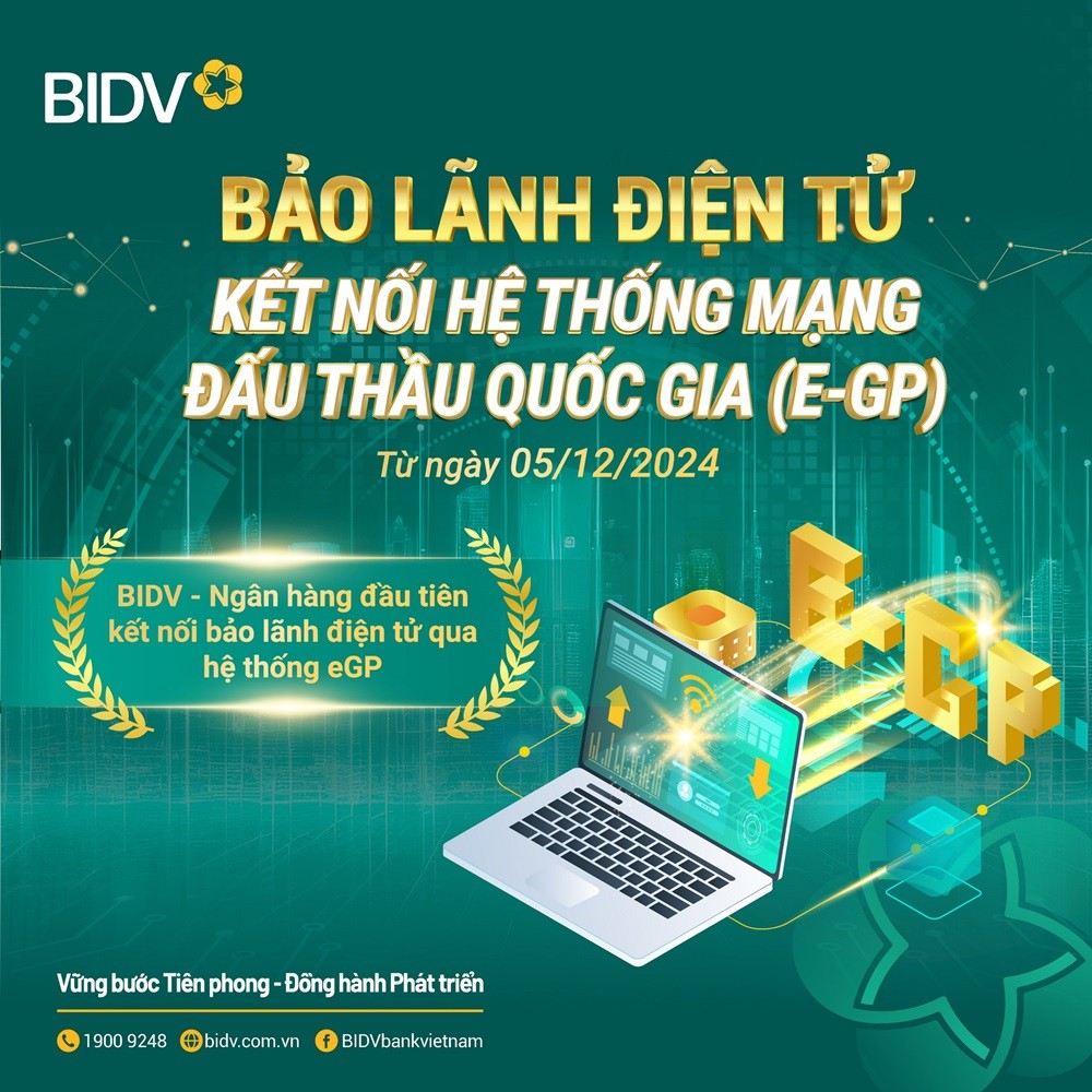 Ngân hàng tiên phong kết nối Mạng đấu thầu quốc gia để triển khai bảo lãnh dự thầu điện tử