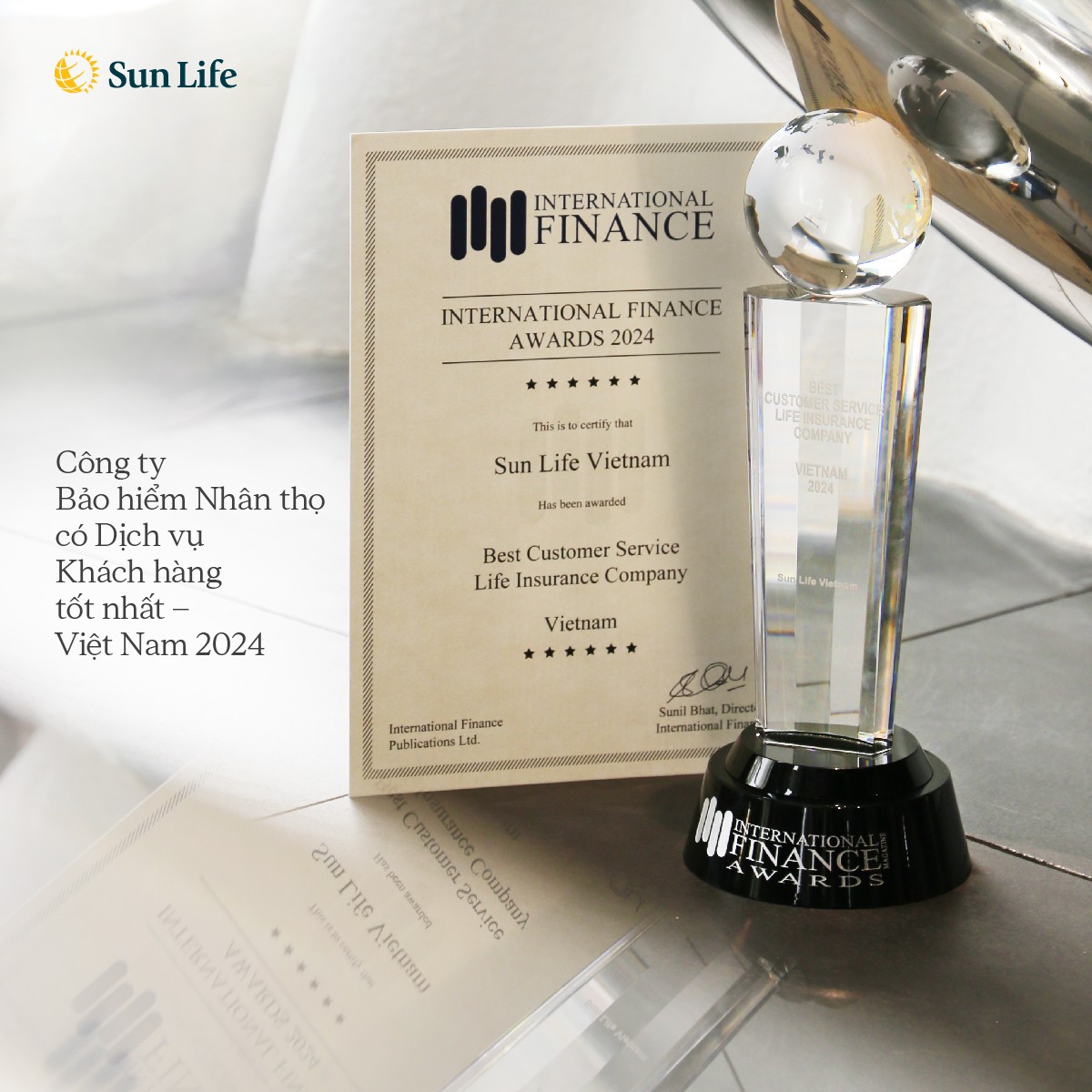 Sun Life Việt Nam - Công ty bảo hiểm nhân thọ có dịch vụ khách hàng tốt nhất Việt Nam 2024