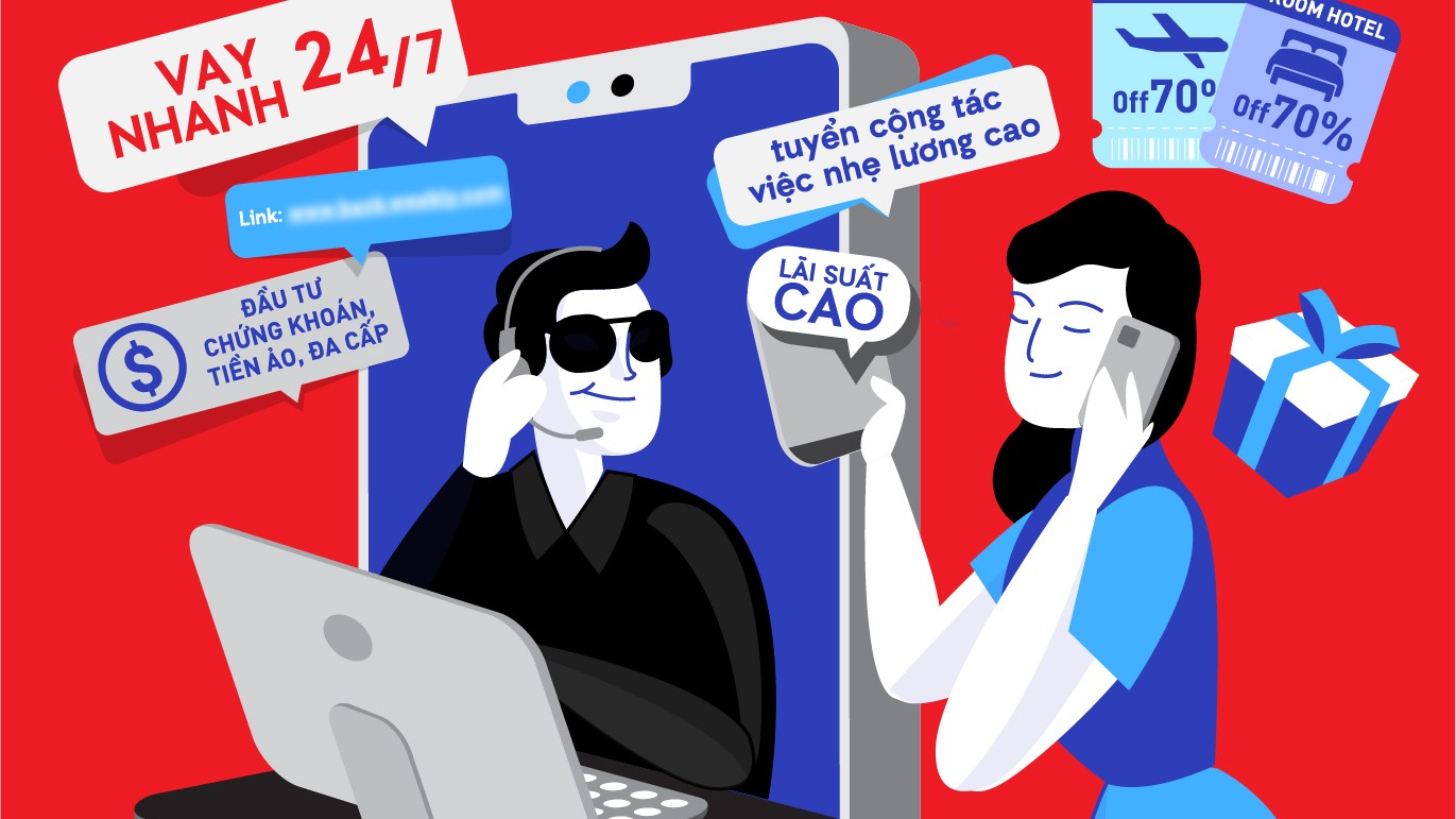Cứ 220 người dùng điện thoại thông minh có 1 người bị lừa đảo