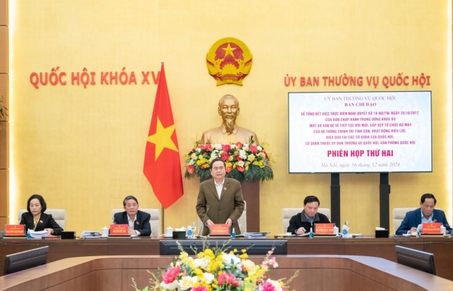 du kien giam 36 dau moi cac co quan cua quoc hoi uy ban thuong vu quoc hoi