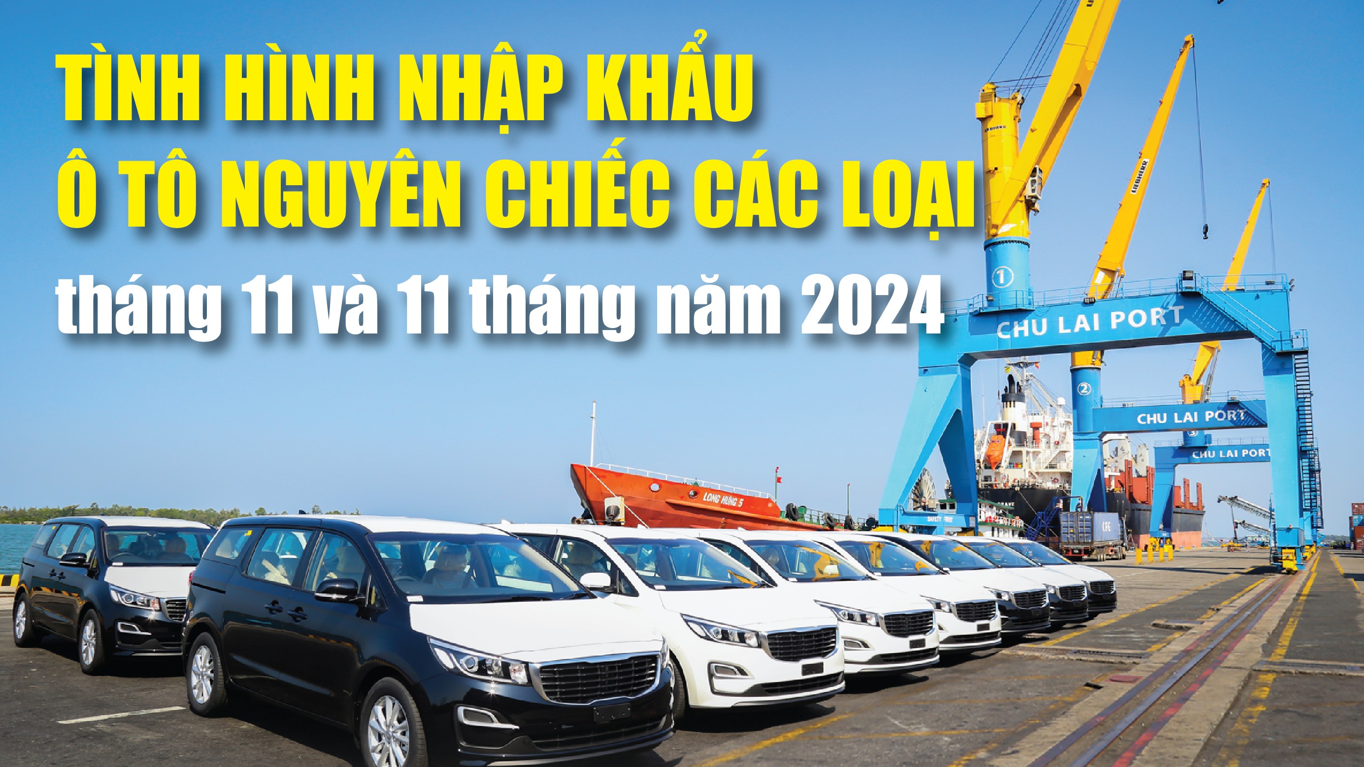 Infographics: Việt Nam nhập khẩu 160.729 ô tô nguyên chiếc các loại trong 11 tháng năm 2024