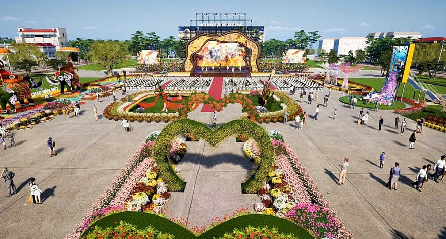 Rực rỡ sắc hoa tại Festival hoa Mê Linh 2024