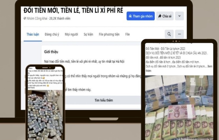 Cảnh giác với thủ đoạn lừa đảo đổi tiền, vay tiền, đáo hạn dịp cận Tết Nguyên đán 2025