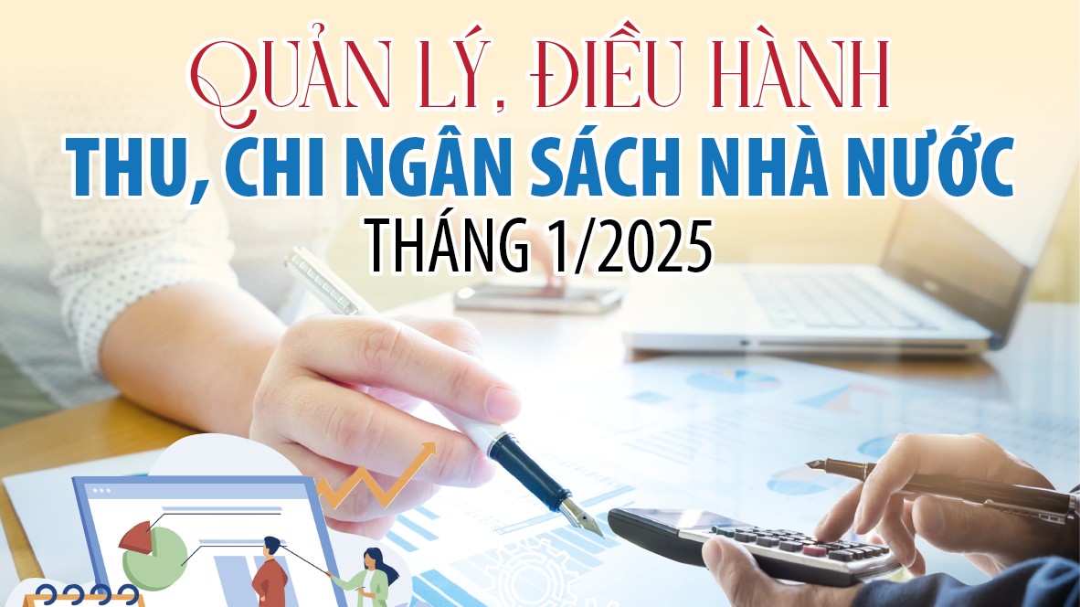 Infographics: Thu, chi ngân sách nhà nước tháng 1/2025