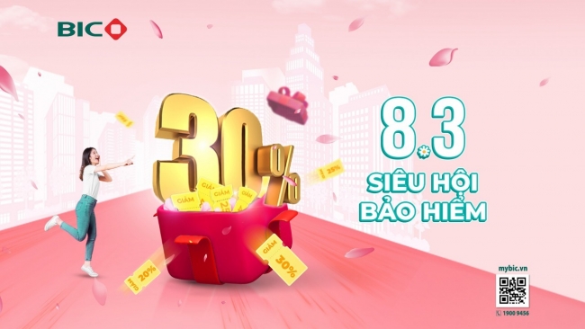 Tưng bừng ưu đãi tới 30% phí bảo hiểm tại BIC