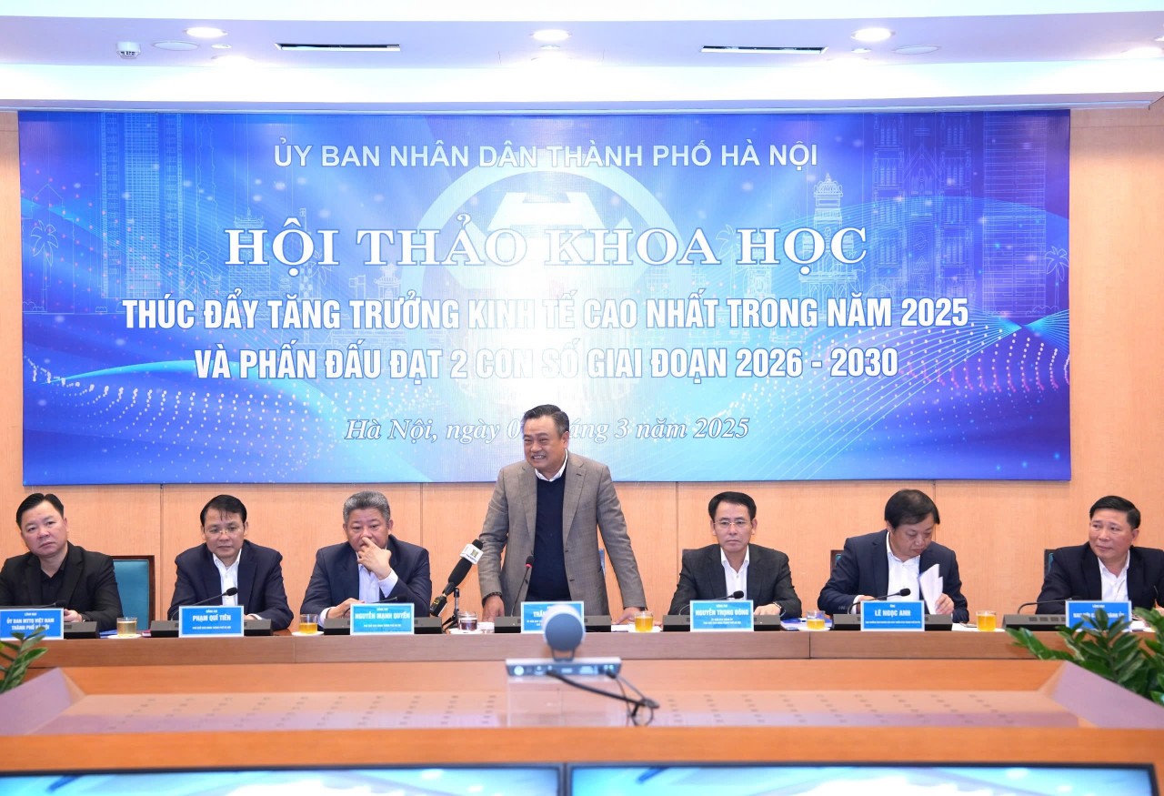 Hà Nội phấn đấu đạt mức tăng trưởng hai con số trong 5 năm tới