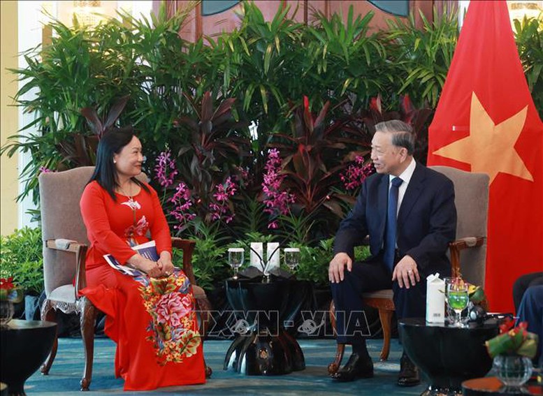 Tổng Bí thư Tô Lâm tiếp các doanh nghiệp tiêu biểu tại Singapore- Ảnh 1. Tổng Bí thư Tô Lâm tiếp các doanh nghiệp tiêu biểu tại Singapore- Ảnh 1.