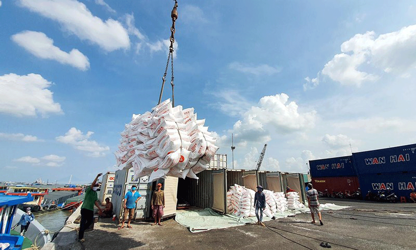Ngày 14/3: Giá gạo tại Đồng bằng sông Cửu Long ổn định, gạo xuất khẩu tăng