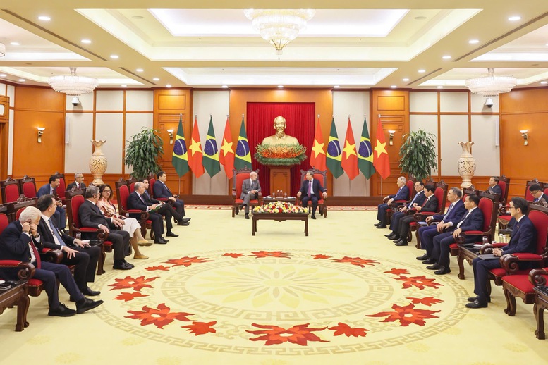 Tổng Bí thư Tô Lâm tiếp Tổng thống Brazil- Ảnh 3.