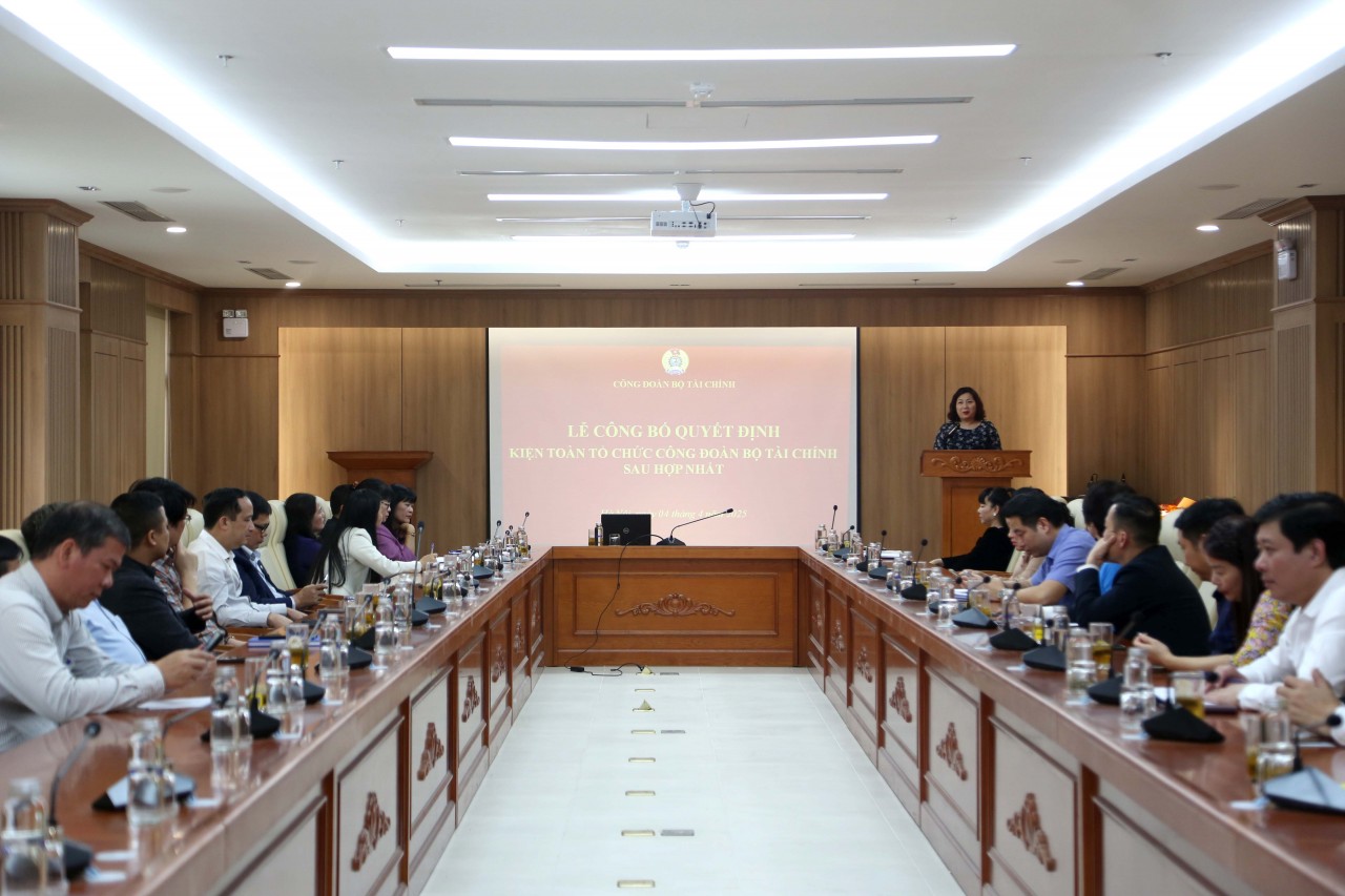 Kiện toàn tổ chức, bộ máy Công đoàn Bộ Tài chính nhiệm kỳ 2023 -2028 sau hợp nhất