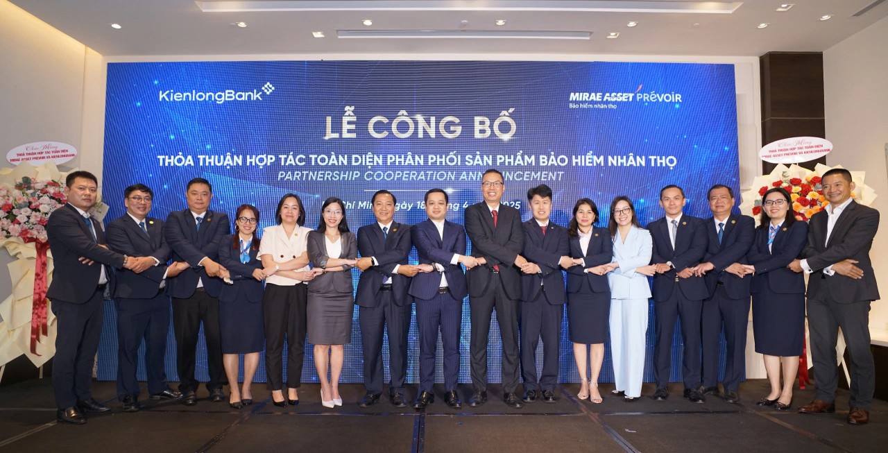 Mirae Asset Prévoir và KienlongBank hợp tác phân phối sản phẩm bảo hiểm nhân thọ
