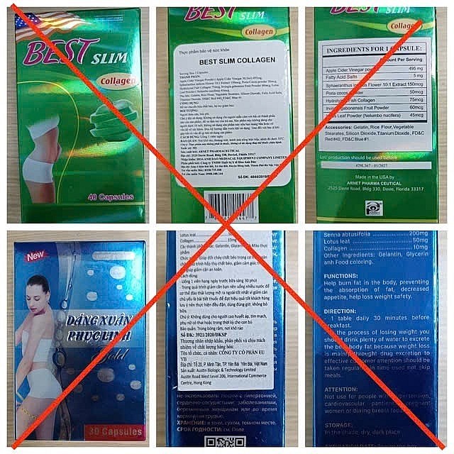 Bộ Y tế yêu cầu gỡ quảng cáo 2 thực phẩm bảo vệ sức khoẻ chứa chất cấm sibutramine