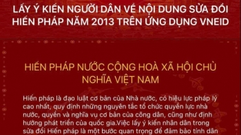 Hướng dẫn thực hiện góp ý sửa đổi, bổ sung một số điều của Hiến pháp trên VNeID