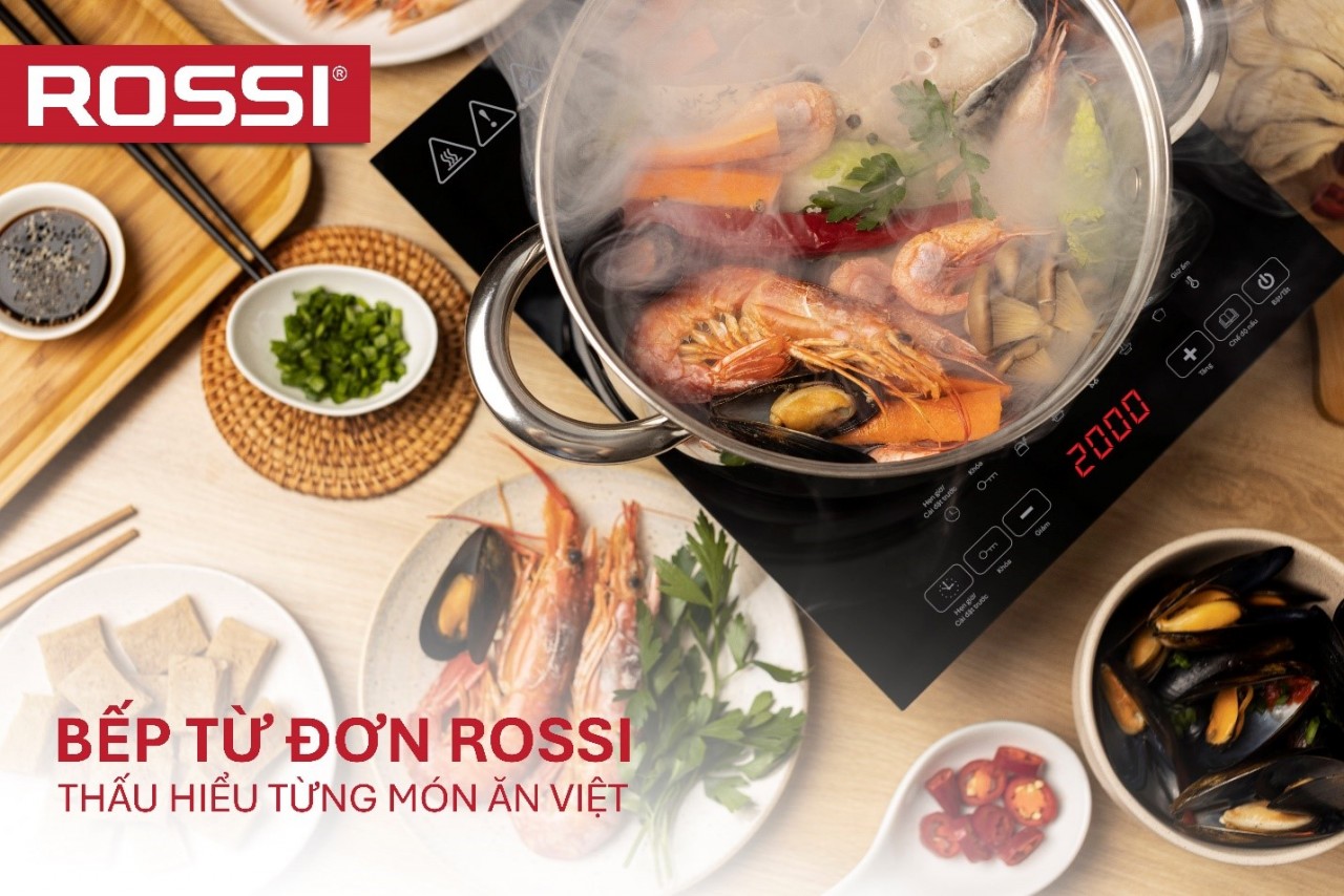 Bếp từ đơn mâm từ bằng đồng ROSSI - Bước đột phá mới trong hành trình nâng tầm tiện nghi sống