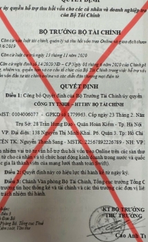 Cảnh báo giả danh Bộ Tài chính để lừa đảo